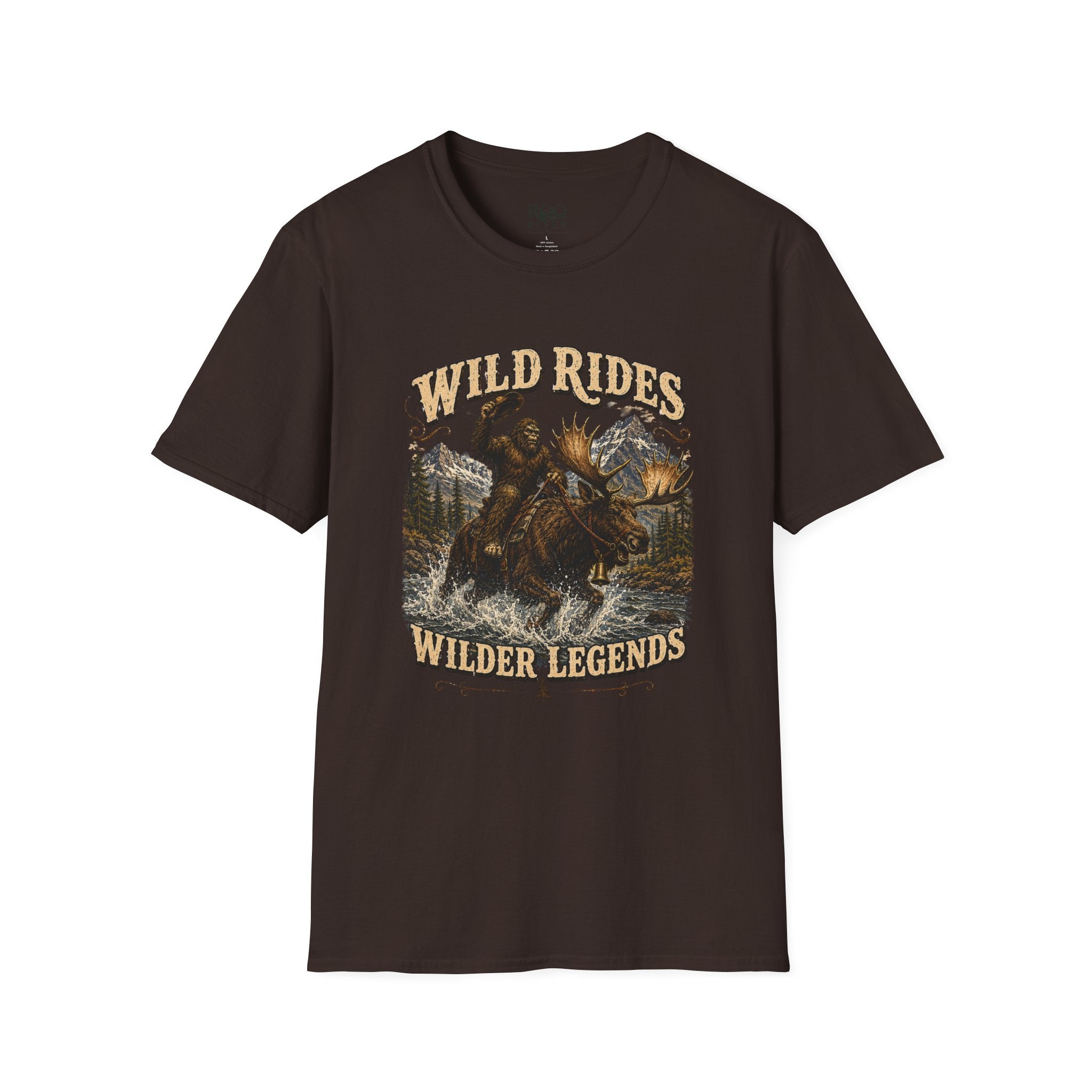 Wild Rides, Wilder Legends Bigfoot & Moose Graphic Tee