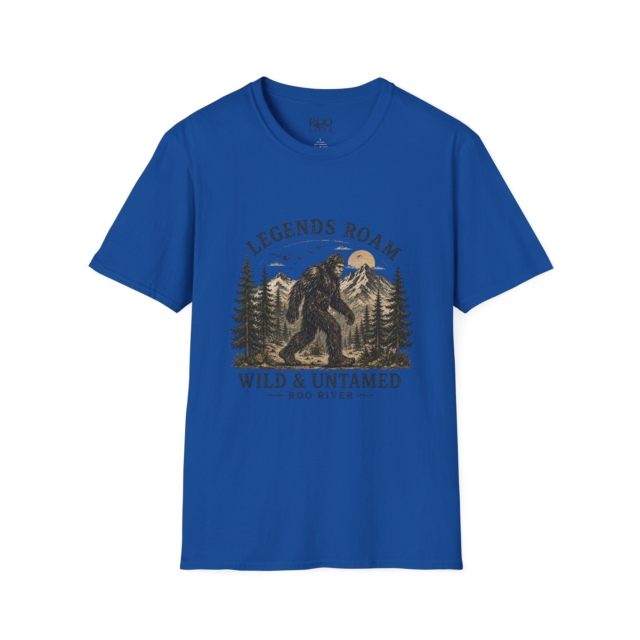 T-Shirt — 'Legends Roam' Bigfoot Graphic Tee | Wild & Untamed Nature Design