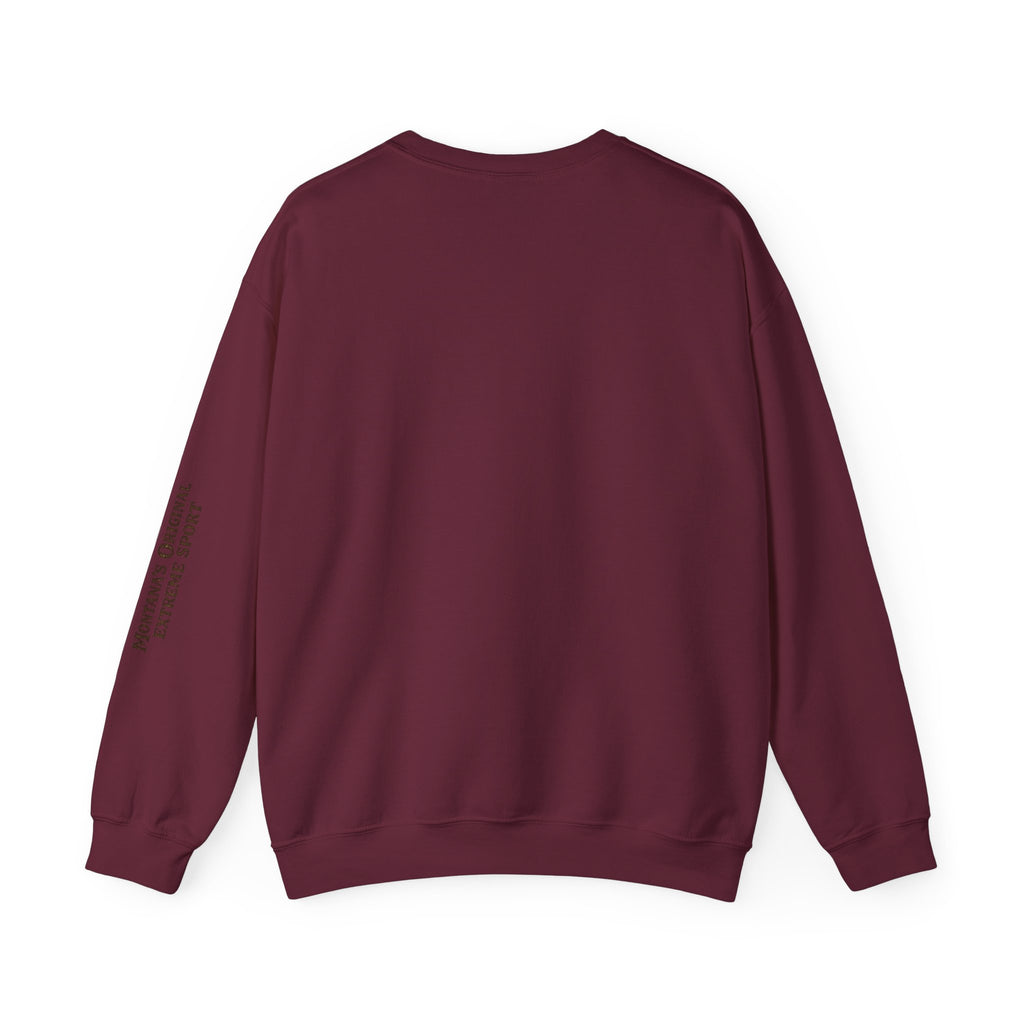 Wild Rides, Wilder Legends — Sasquatch Bison Rider, Crewneck Sweatshirt