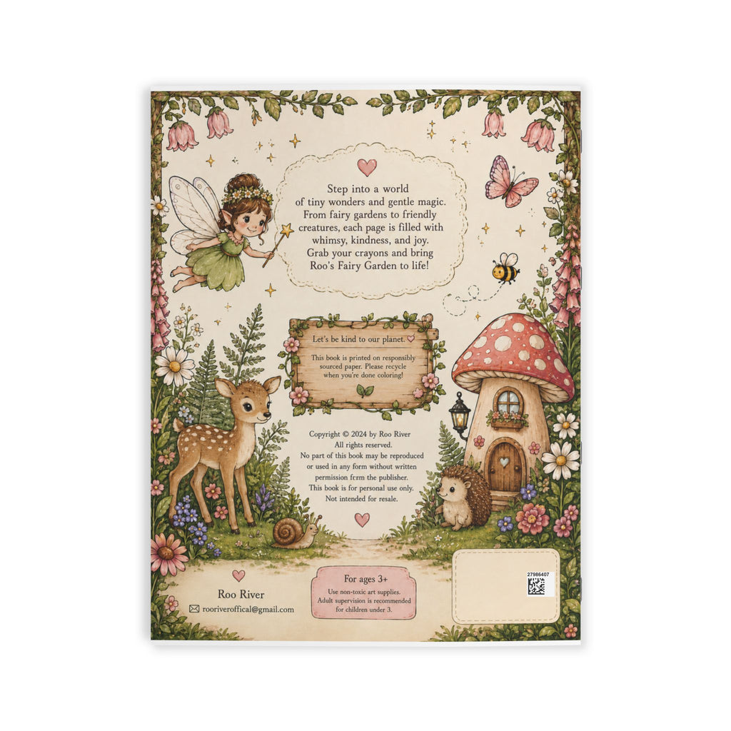 Fairy Garden Coloring Book — Roo's Fairy Garden – A Whimsical Woodland Coloring Book for Kids & Adults