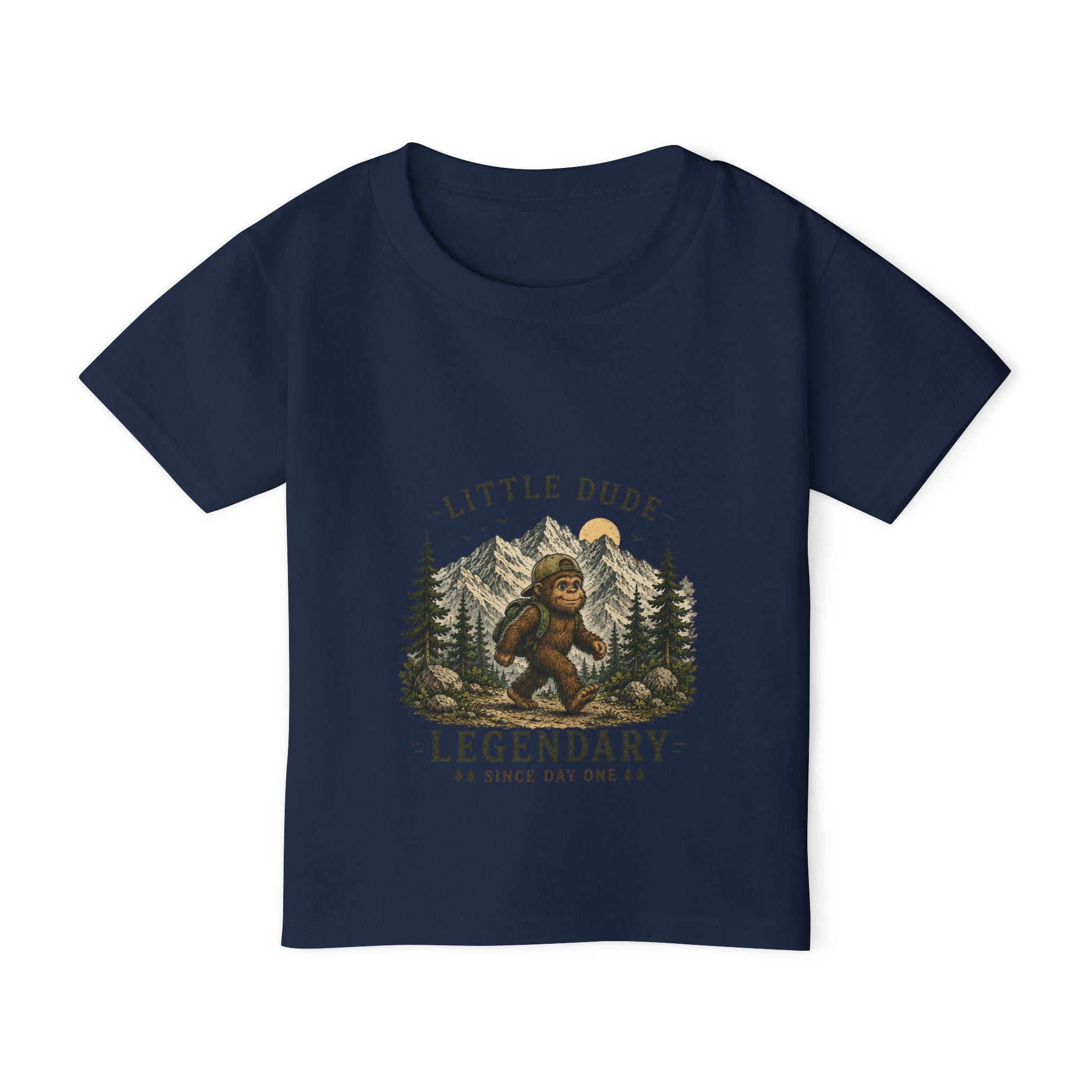 Toddler T-Shirt — Little Dude, Legendary Since Day One (Cute Outdoor Baby Tee, Gift for Newborns & First Birthdays)