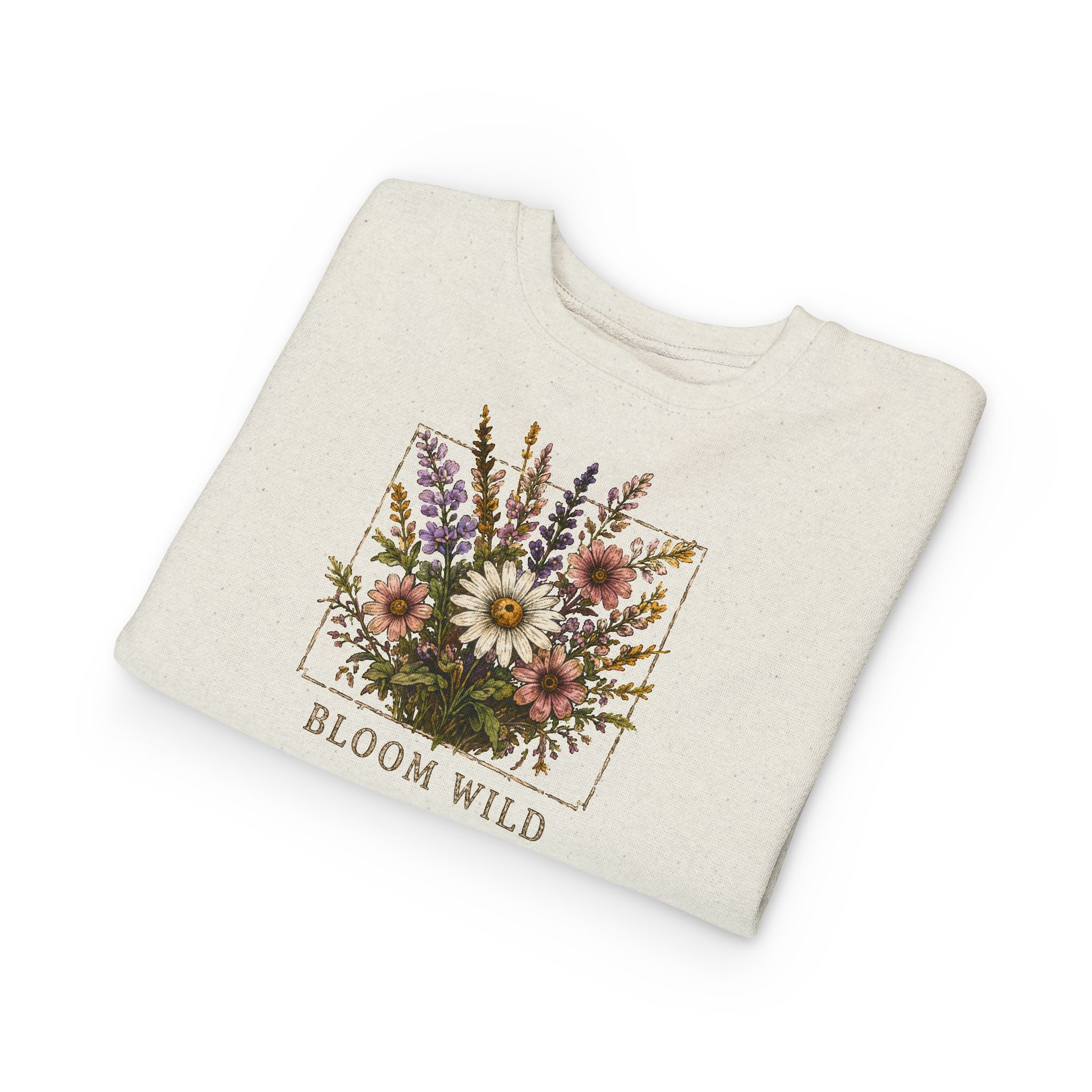 Toddler Sweatshirt - Bloom Wild Floral Crewneck for Kids