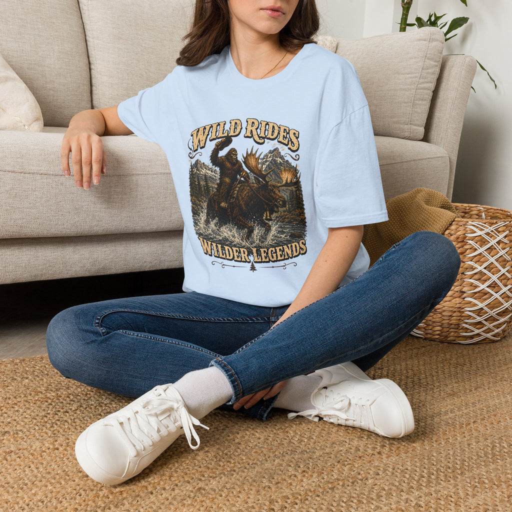 Wild Rides, Wilder Legends Bigfoot & Moose Graphic Tee