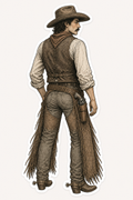 Western CowboyVinyl Sticker